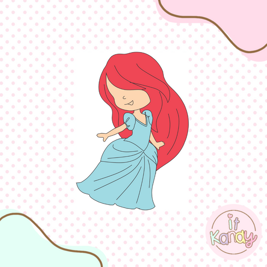 Ariel inspired multi pc cookie cutter