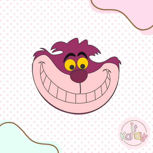 Cheshire Cat inpired multi pc cookie cutter