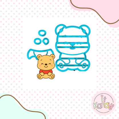 Baby pooh multi pc cookie cutter
