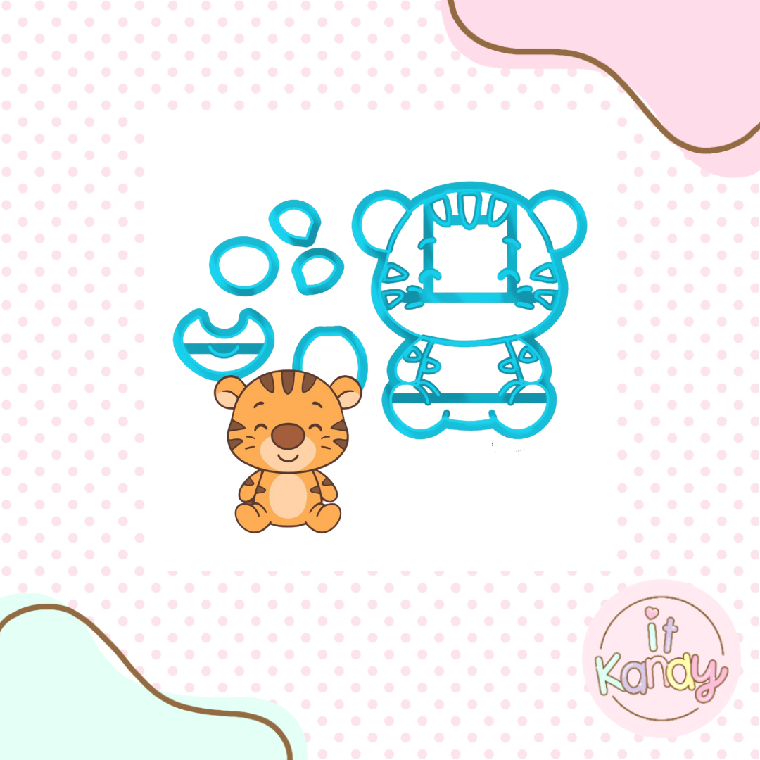 Baby Tiger multi pc cookie cutter