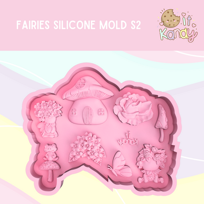 Large Fairies Silicone Mold S2