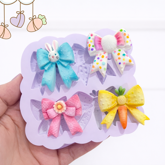 Sweet Bunny Bows silicone Mold