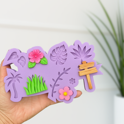 Large Jungle Plants Silicone Mold