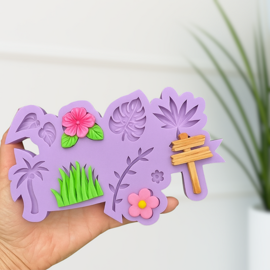 Small Jungle Plants Silicone Mold