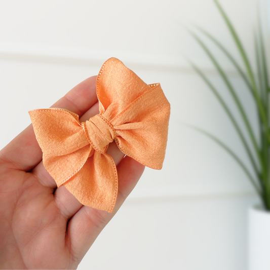 Apricot Decorating Bows – 3” (Set of 6)