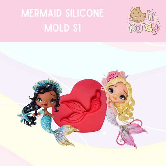 Mermaid silicone mold S1