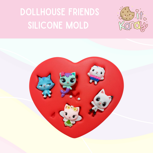 Dollhouse friends silicone mold
