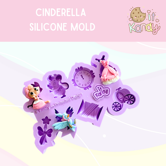 Large cinderella Silicone Mold