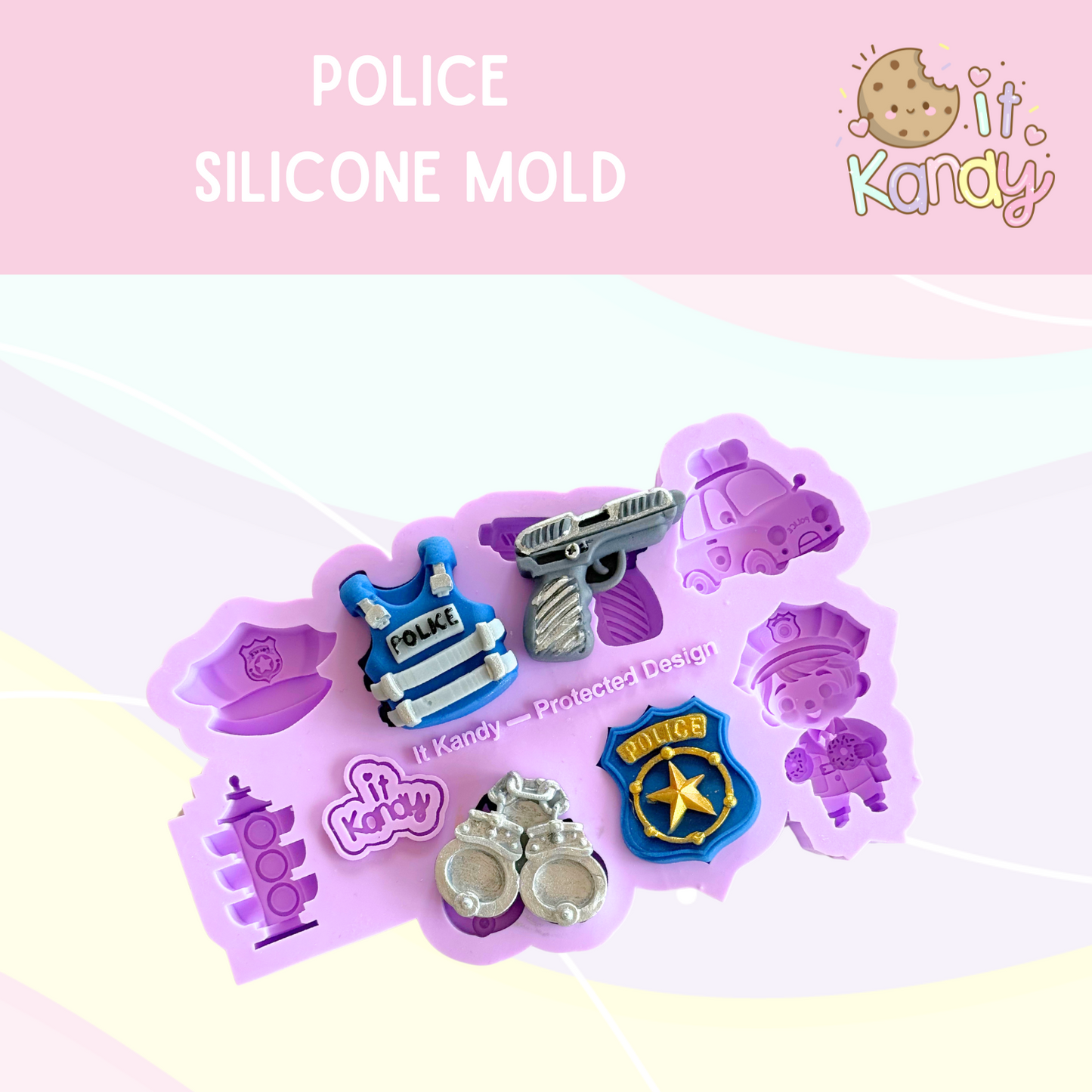 Small police Silicone Mold