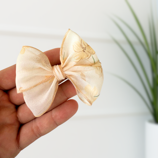 Champagne Floral Decorating Bows – 3” (Set of 6) (Copy)