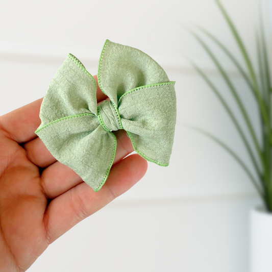 Light sage green Decorating Bows – 3” (Set of 6)