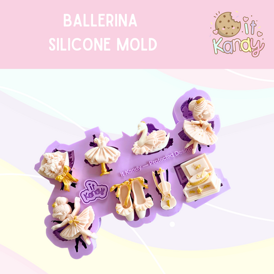 Small ballerina Silicone Mold