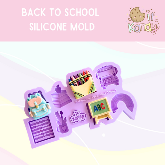 Large back to school Silicone Mold