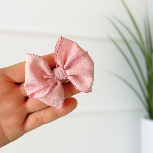 Soft Pink Decorating Bows – 3” (Set of 6)