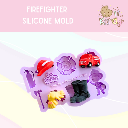 Large firefighter Silicone Mold