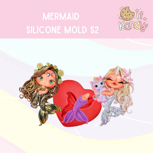 Mermaid silicone mold S2