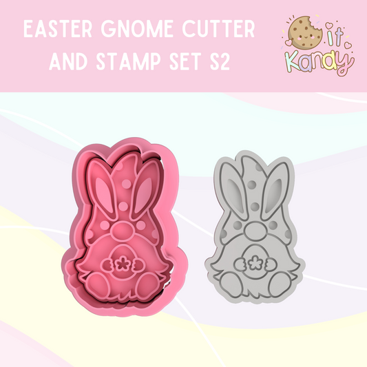 Easter gnome cookie cutter and stamp set S2