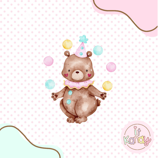 Circus bear multi pc cookie cutter