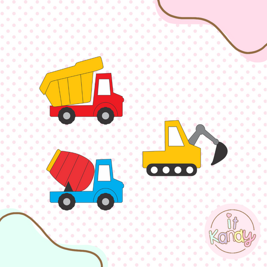 Construction multi pc cookie cutter set