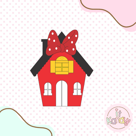 Mouse girl house multi pc cookie cutter