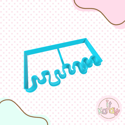 Drip cookie cutter