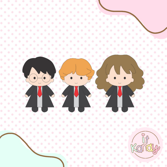 H Potter and friends multi pc cookie cutter set