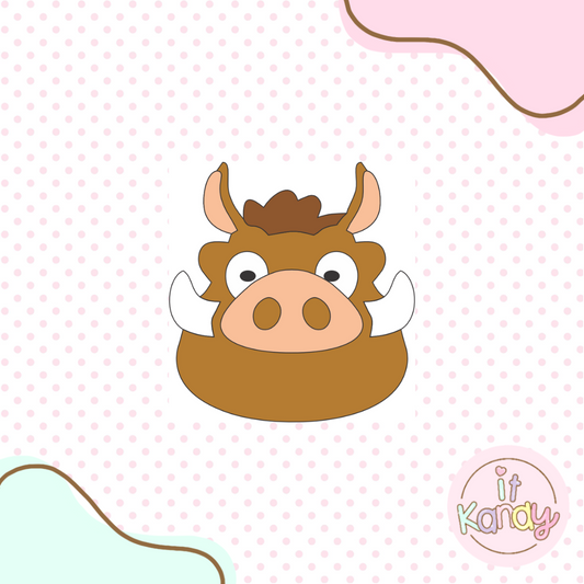 Pumba inspired multi pc cookie cutter