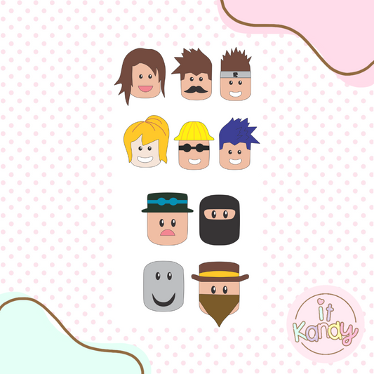 Roblox inspired multi pc cookie cutter kit S1