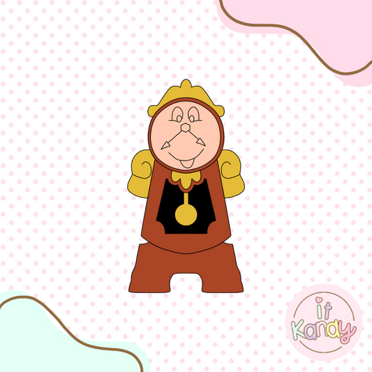 Cogsworth inpired multi pc cookie cutter