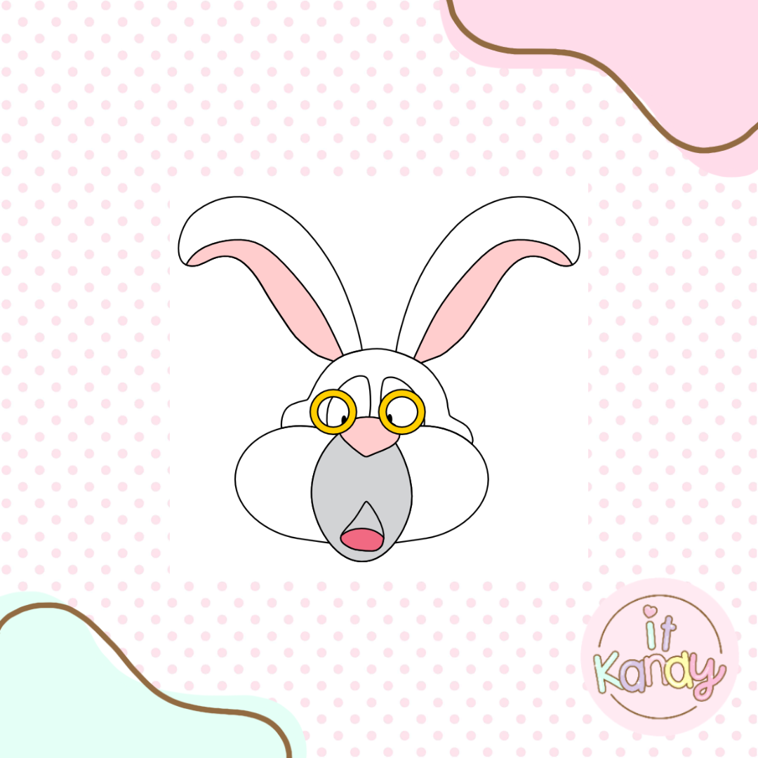 White rabbit  multi pc cookie cutter