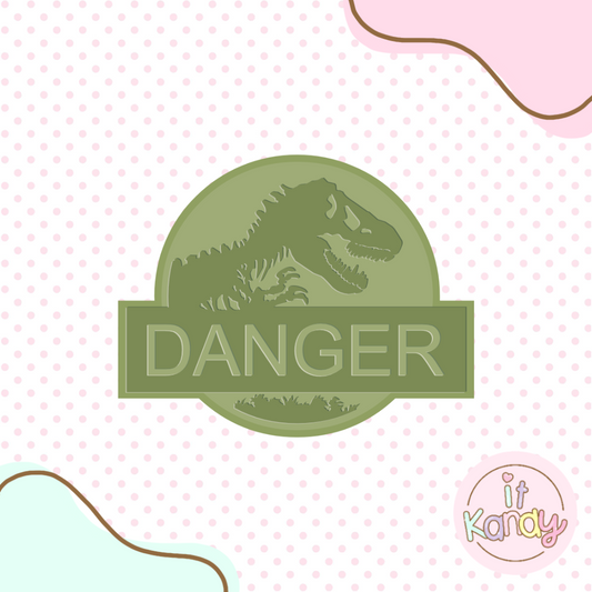 Dinosaur danger stamp set
