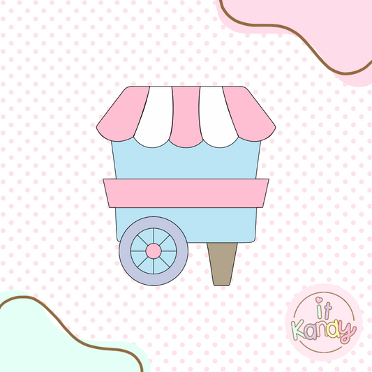 Ice cream cart multi pc cookie cutter