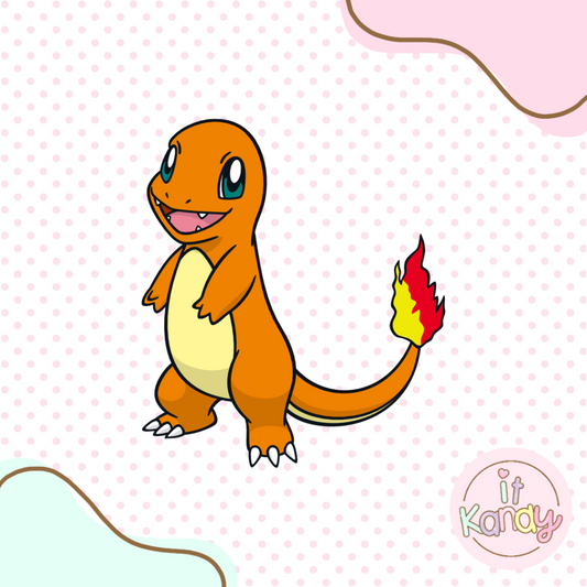 Charmander inspired multi pc cookie cutter