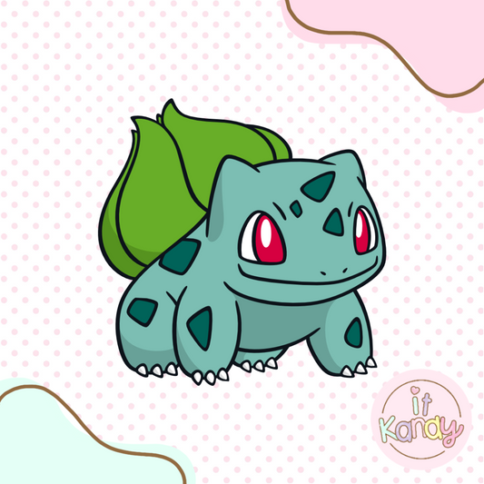 Bulbasaur inspired multi pc cookie cutter