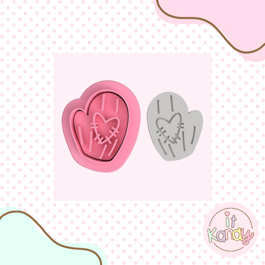 Snow glove cookie cutter and stamp set