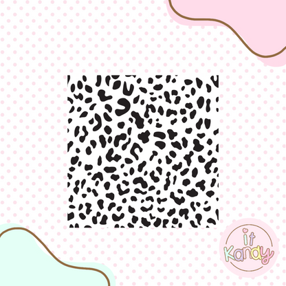 Cheetah pattern acrylic embosser