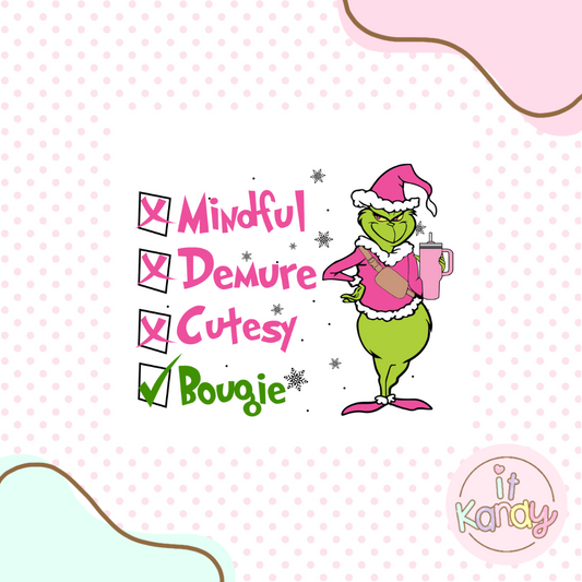 Grinch inspired  acrylic embosser