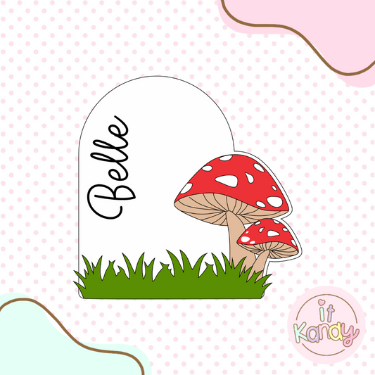 Mushroom frame multi pc cookie cutter