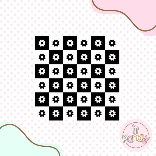 Groovy pattern acrylic embosser