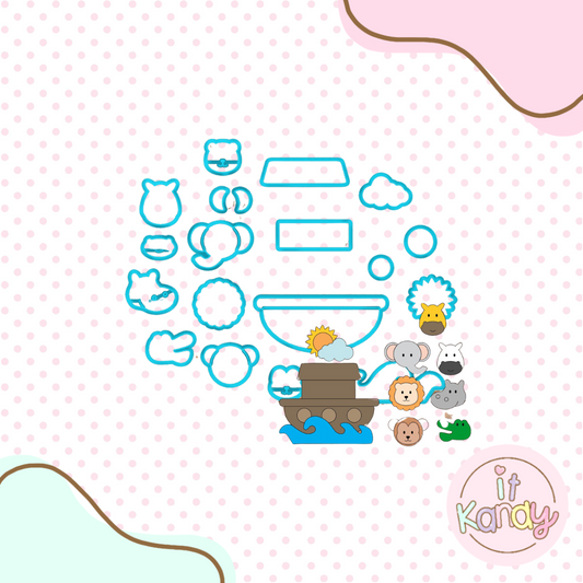 Noah's ark multi pc cookie cutter