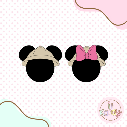 Safari mouse multi pc cookie cutter set