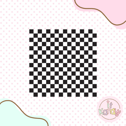 Checkered pattern acrylic embosser