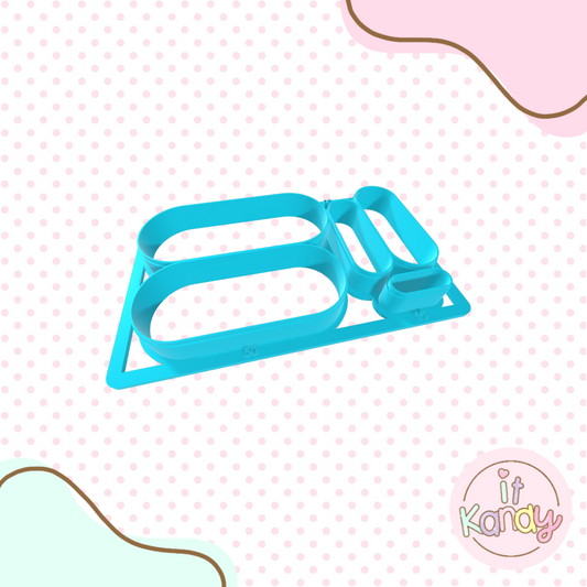 Oval multi pc cookie cutter
