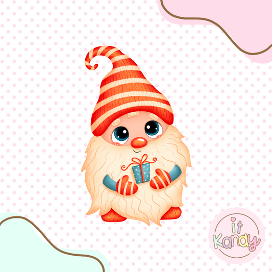 Gnome boy cookie cutter and stamp set