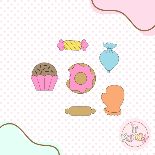 Sweets multi pc cookie cutter kit